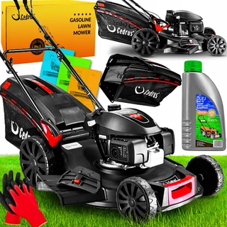 Benzínová, naftová kosačka - Benzínová kosačka Cedrus s košom, objem 201 cm³. kôš 65 l, šírka kosenia 53 cm + 2 ďalšie produkty